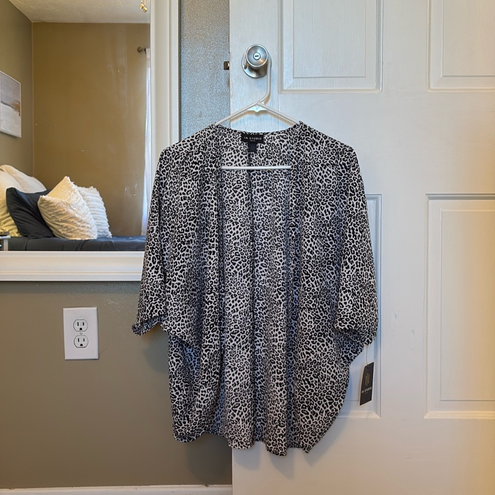NWT I.N. Studio Animal Print Top